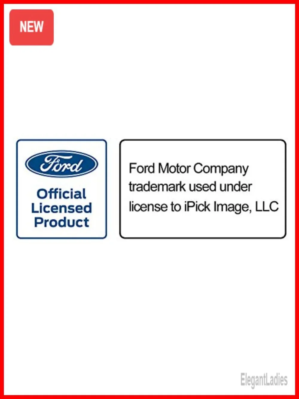 Ford Mustang Tri-Bar Logo Bi-fold PU Leather RFID Wallet